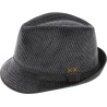 Chapeau petit bord en velours cottelé