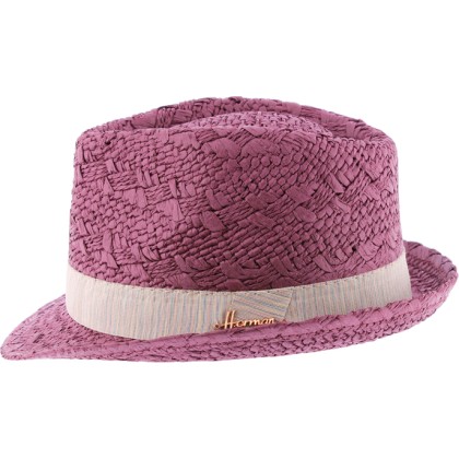 chapeau mixte ete coloris framboise
