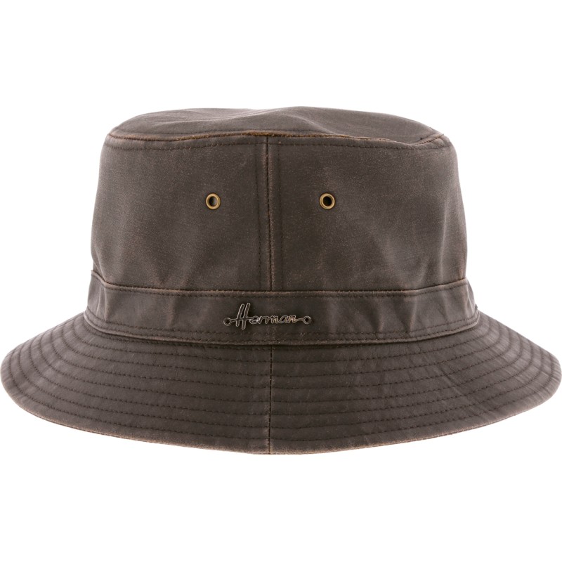 chapeau bob herman de pluie impermeable coloris marron foncé chapeau bob herman de pluie impermeable coloris marron foncé