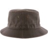 chapeau bob herman de pluie impermeable coloris marron foncé