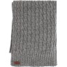 echarpe hiver homme ou mixte grise 160cm