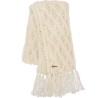 Echarpe trict losanges unie + franges