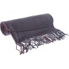Echarpe motif tartan avec franges