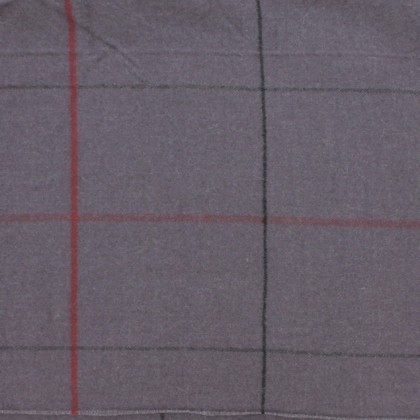 Echarpe motif tartan avec franges