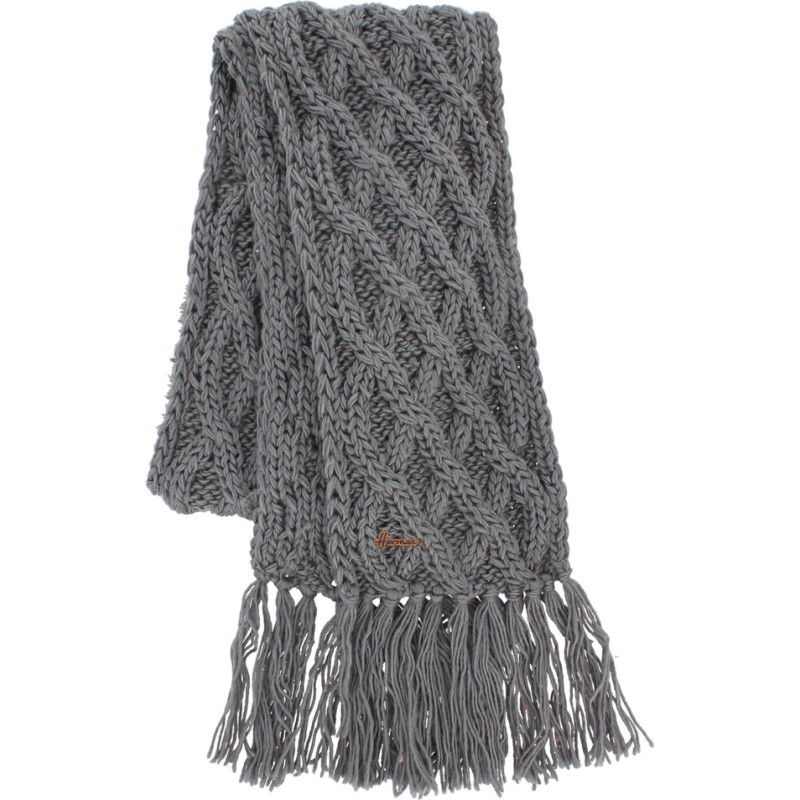 Echarpe trict losanges unie + franges
