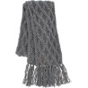 Echarpe trict losanges unie + franges