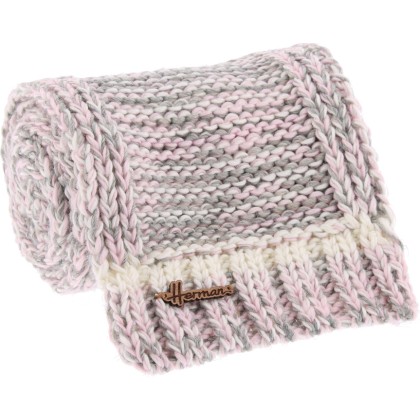 Echarpe en maille tricoté main chinée