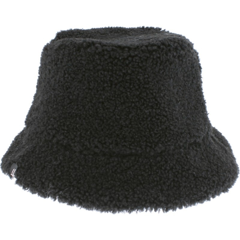 Flexible and reversible bucket hat in soft material on one side and pl Flexible and reversible bucket hat in soft material on one side and pl