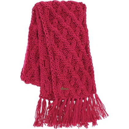 Echarpe trict losanges unie + franges