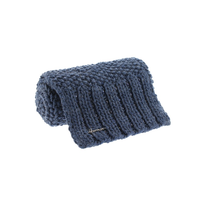 echarpe hiver en maille et strass