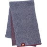 echarpe homme hiver bleue liseret rouge