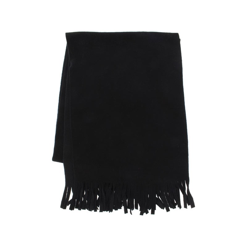 Echarpe polar unie + franges