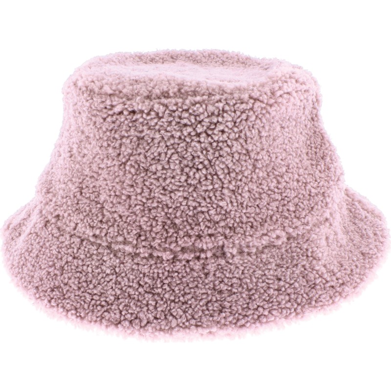Flexible and reversible bucket hat in soft material on one side and pl Flexible and reversible bucket hat in soft material on one side and pl