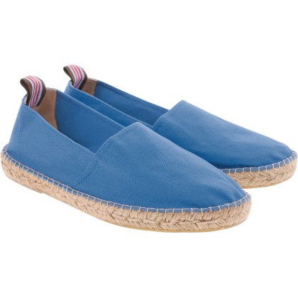 Espadrille ete adulte en coton bleue