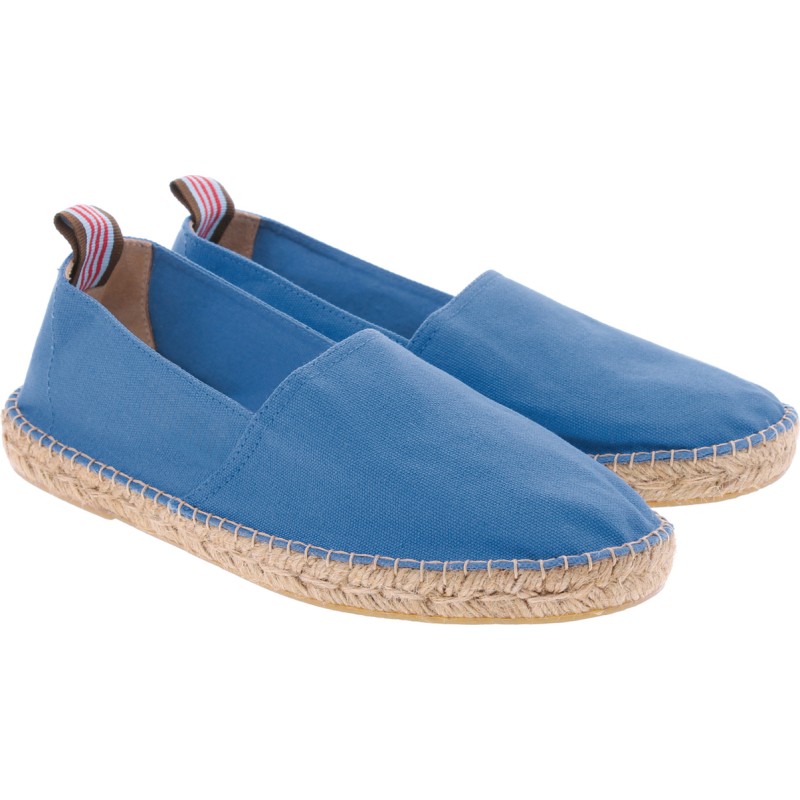 Espadrille ete adulte en coton bleue