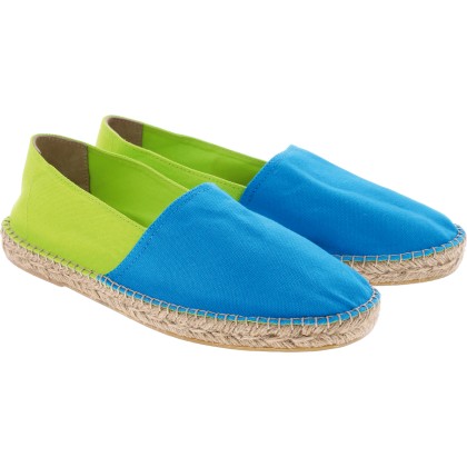 espadrille mixte bicolore avec semelle