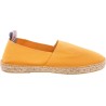 Sneakers, sandal plain color in cotton. Rope sole and alcantara buttre