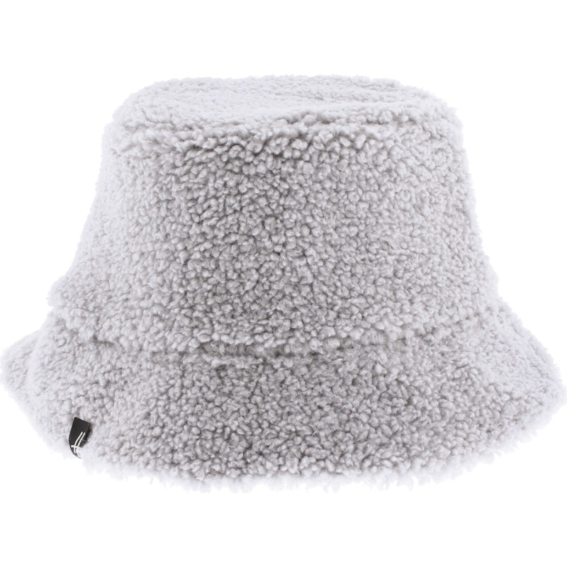Flexible and reversible bucket hat in soft material on one side and pl Flexible and reversible bucket hat in soft material on one side and pl