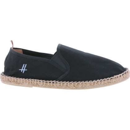 espadrille mixte unie noire