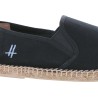 Plain color cotton espadrilles, with comfortable cotton fabric insole,