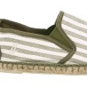 Espadrilles en coton à rayures avec semelle intérieure