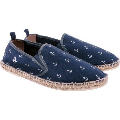 Espadrille à motif marin ancre de bateau