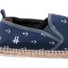 espadrille a motif marin ancre de bateau