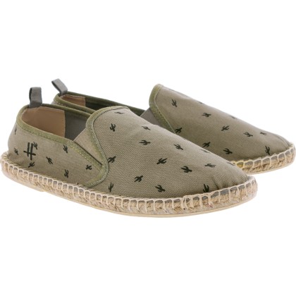 Espadrille kaki avec elastiques