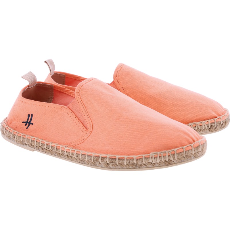 Plain color cotton espadrilles, with comfortable cotton fabric insole,