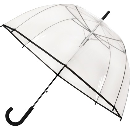parapluie transparent poignee canne