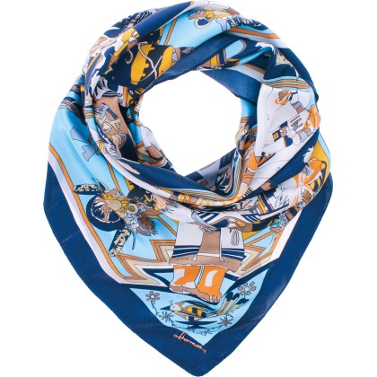 Foulard femme 100% polyester effet soie
