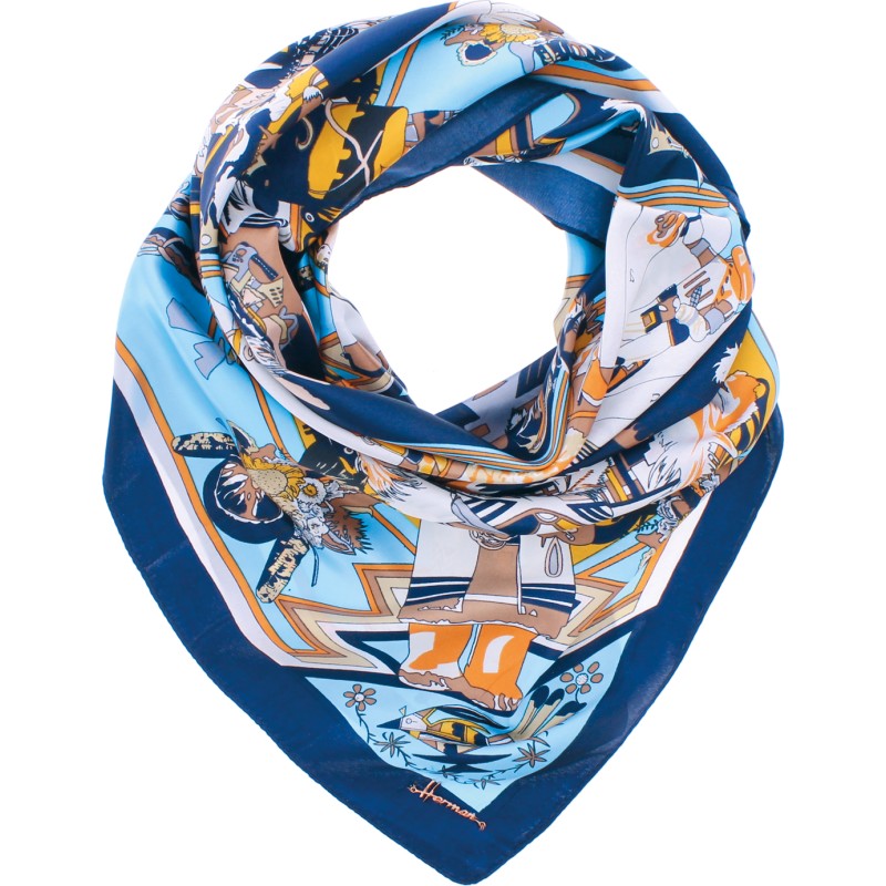 FOULARD 90x90 AVEC BOITE