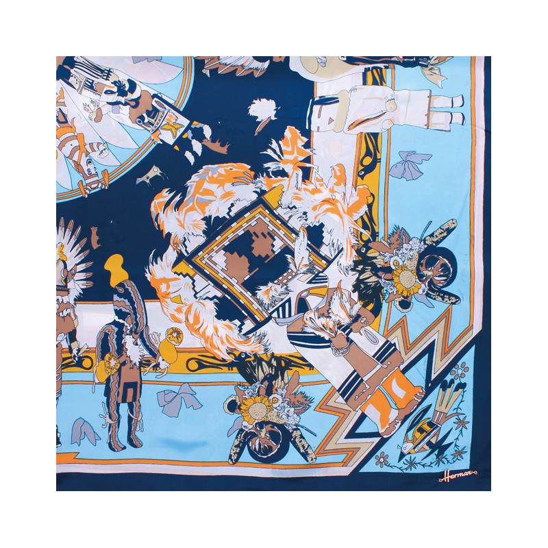 FOULARD 90x90 AVEC BOITE