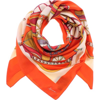 Foulard femme leger 100% polyester effet soie