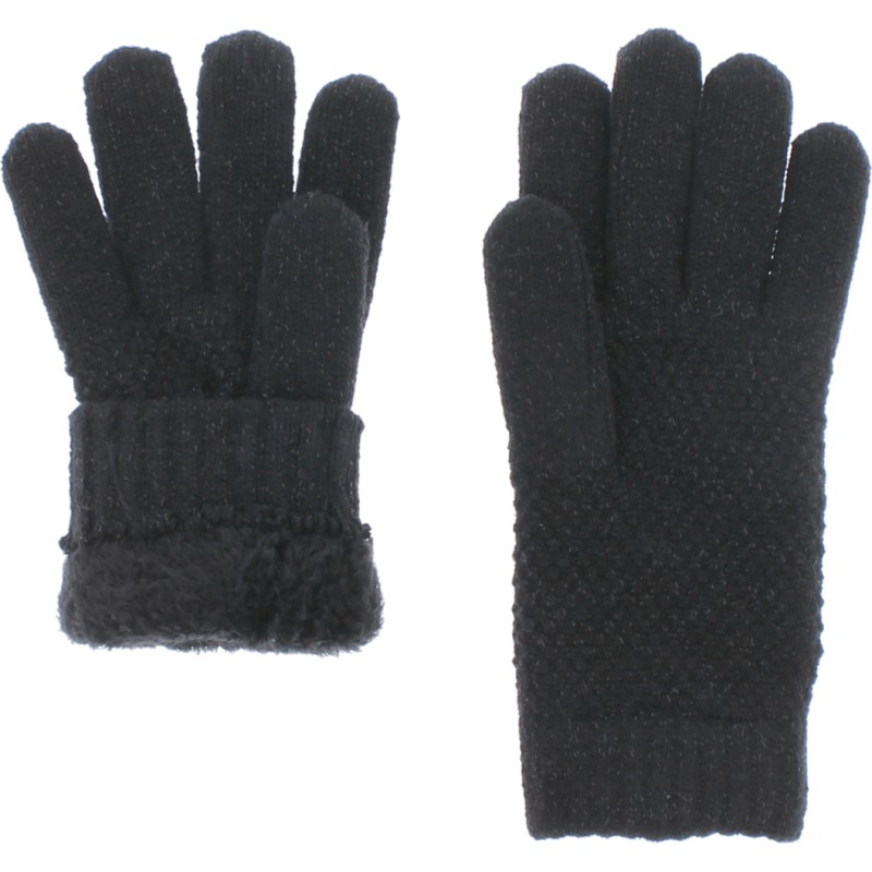 gant femme en maille avec doublure en teddy plush doux gant femme en maille avec doublure en teddy plush doux
