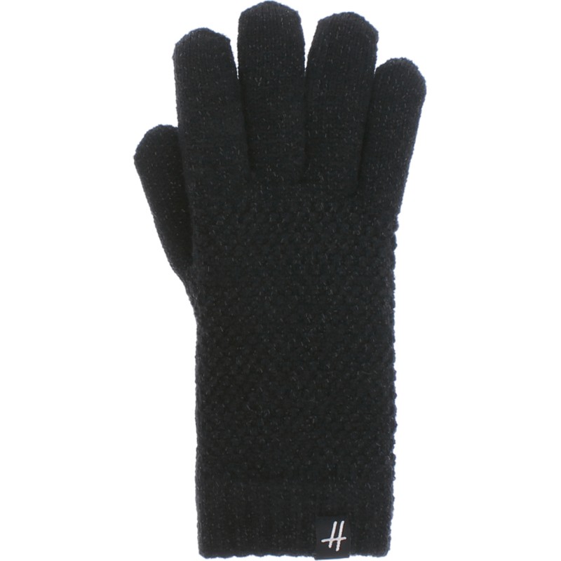 gant femme en maille coloris noir gant femme en maille coloris noir
