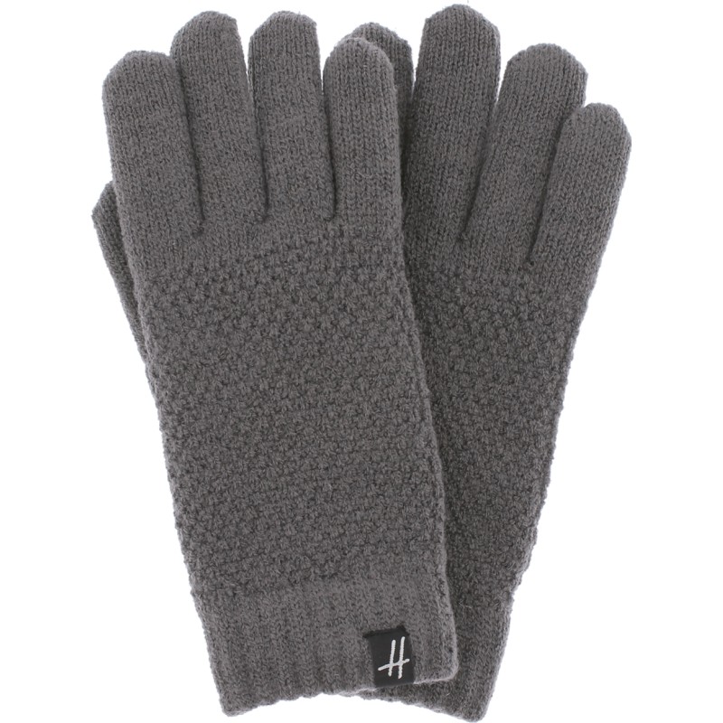 gant femme en maille avec doublure en plush teddy