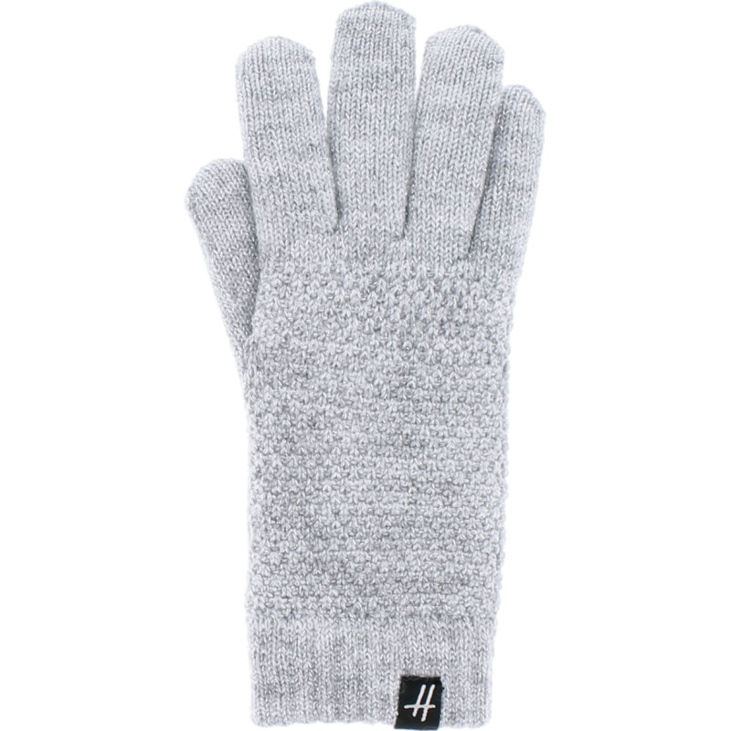 gant femme en maille coloris gris clair gant femme en maille coloris gris clair