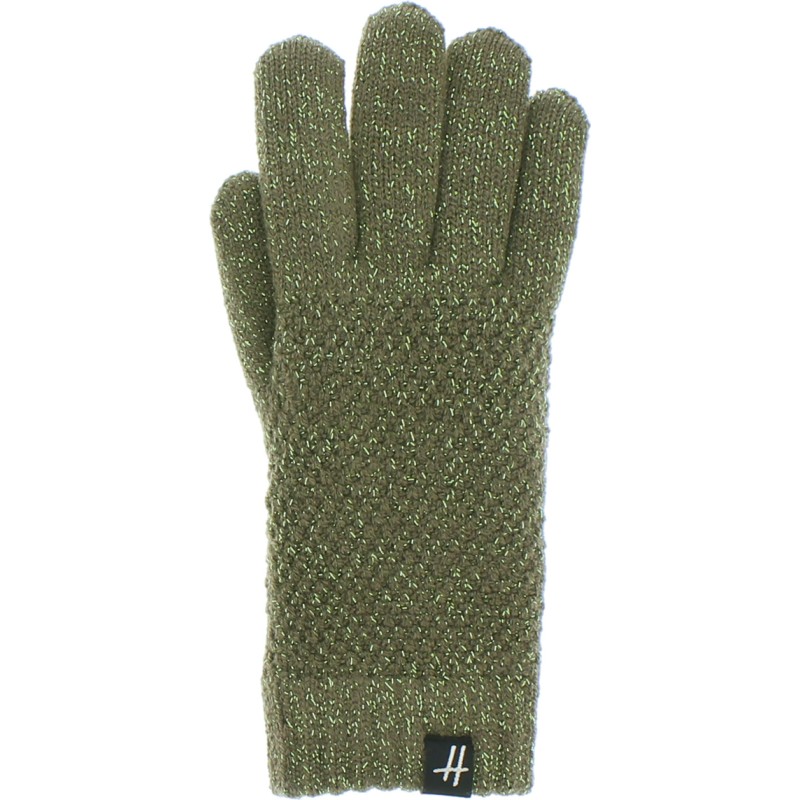 gant femme en maille vert kaki gant femme en maille vert kaki