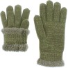 gant femme en maille avec doublure en plush teddy doux