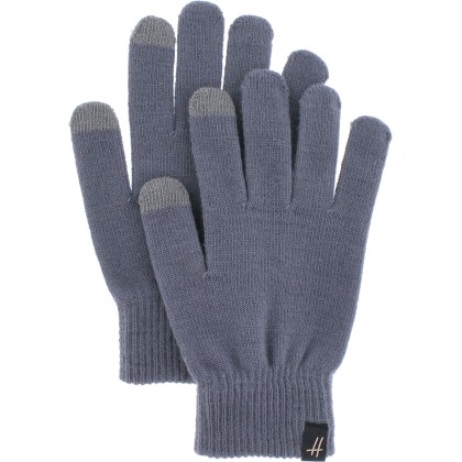 gants mixte en maille avec 2 doigts tactiles