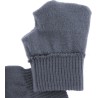 gants mixte en maille avec 2 doigts tactiles, interieur gratté