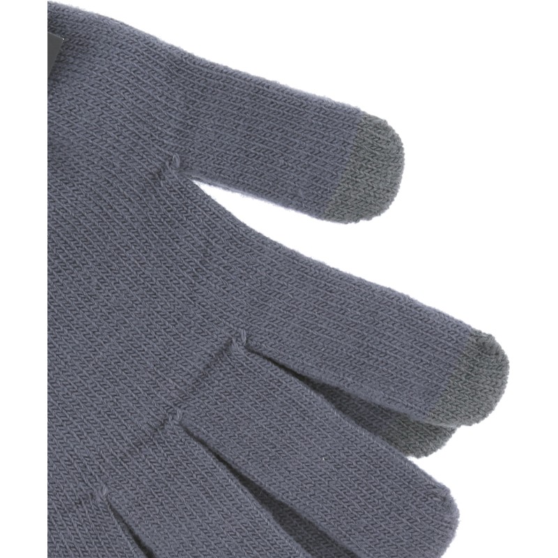 gants mixte en maille avec 2 doigts tactiles
