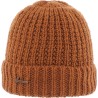 Bonnet enfant avec revers uni tricoté avec 80% de fil de plastique rec