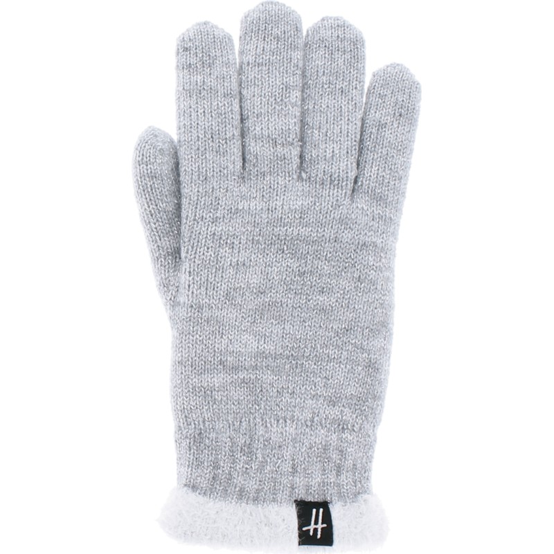gants femme en maille coloris gris clair gants femme en maille coloris gris clair