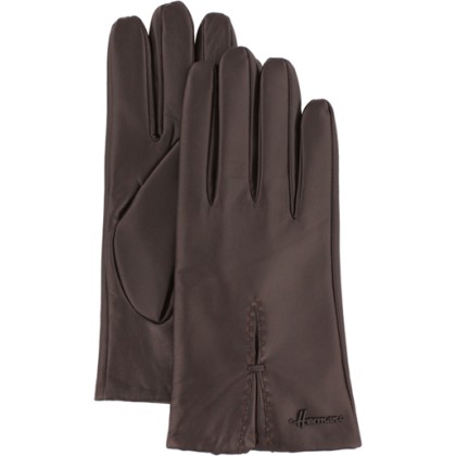 Gant peau d'agneau femme + surpiqures doublé laine doublé laine