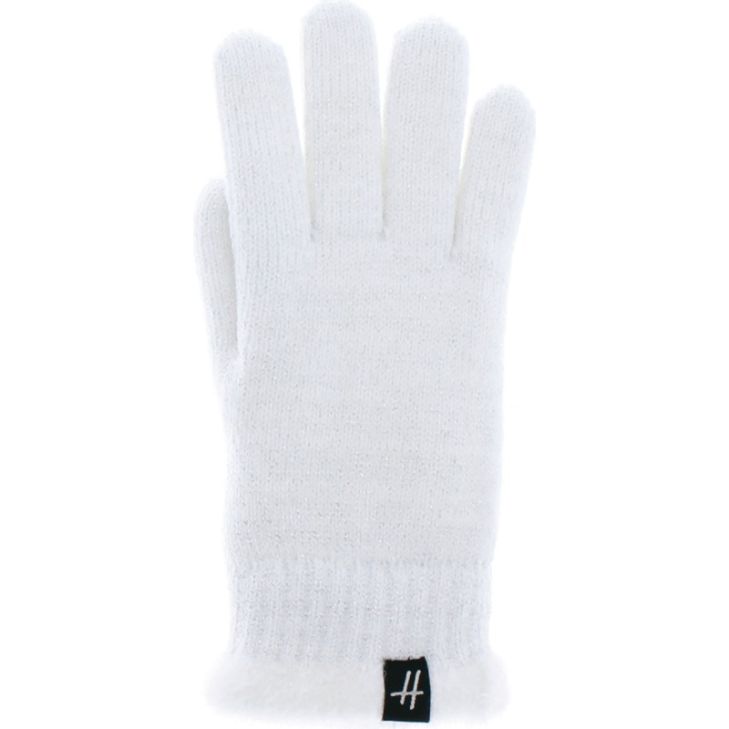 gant femme en maille coloris blanc gant femme en maille coloris blanc
