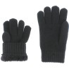 gant enfant en maille avec fil lurex et doublure en teddy plush doux