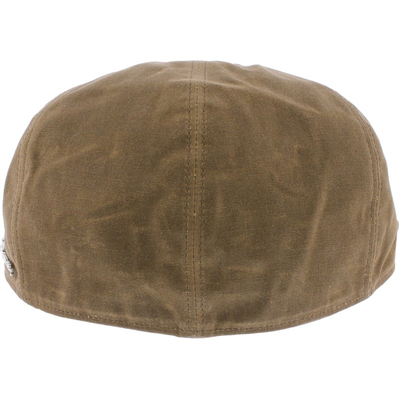 Casquette plate imperméable en coton huilé Casquette plate imperméable en coton huilé