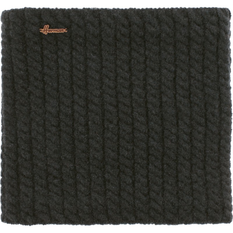 Tour de cou en maille herman, coloris noir Tour de cou en maille herman, coloris noir